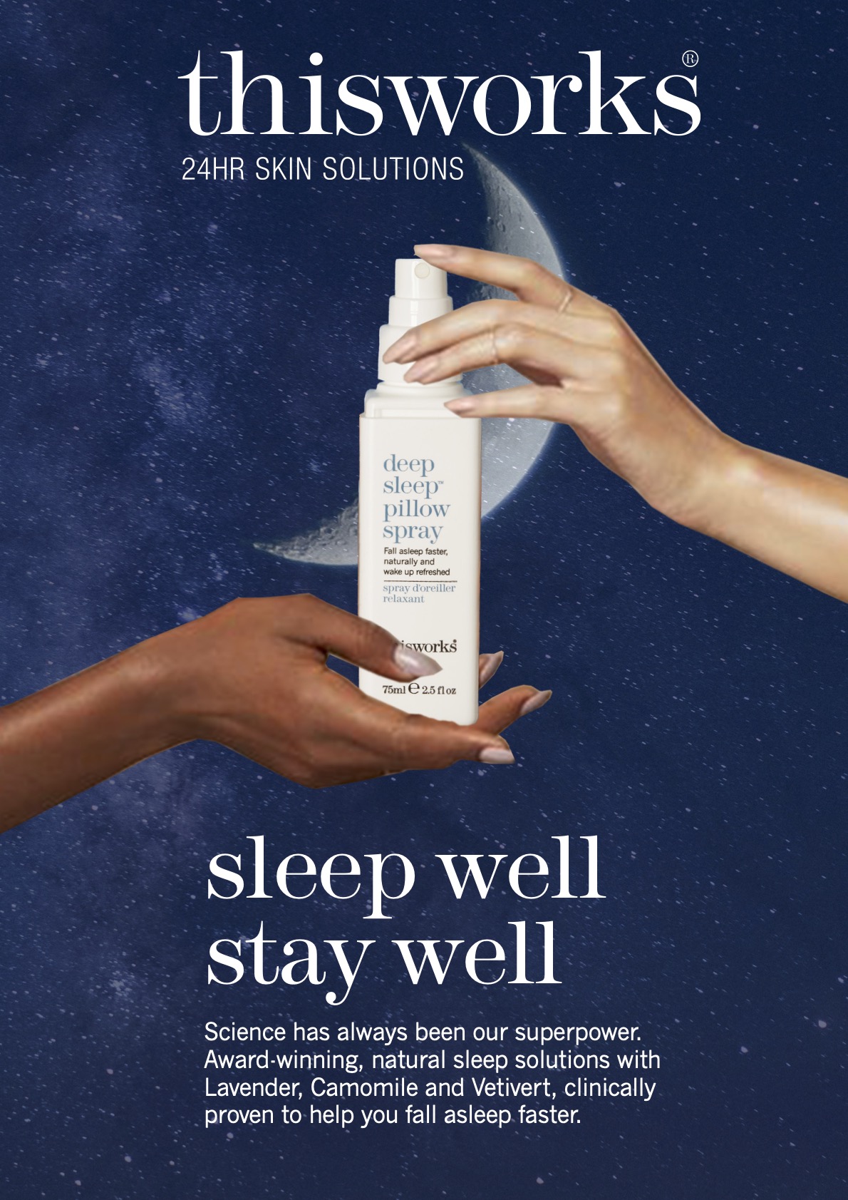 an image of a sleep spray with a shorter headline